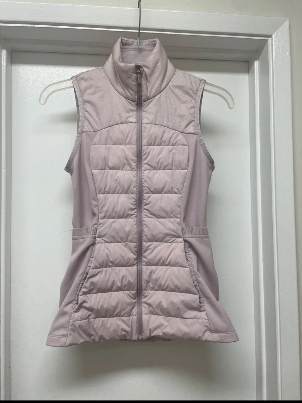 Lululemon Down for It All Vest in light pink - size 6